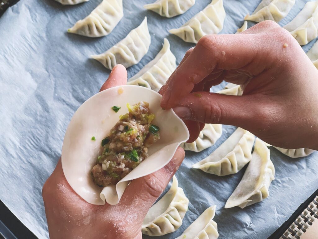 Pork Dumpling - Wrapping up