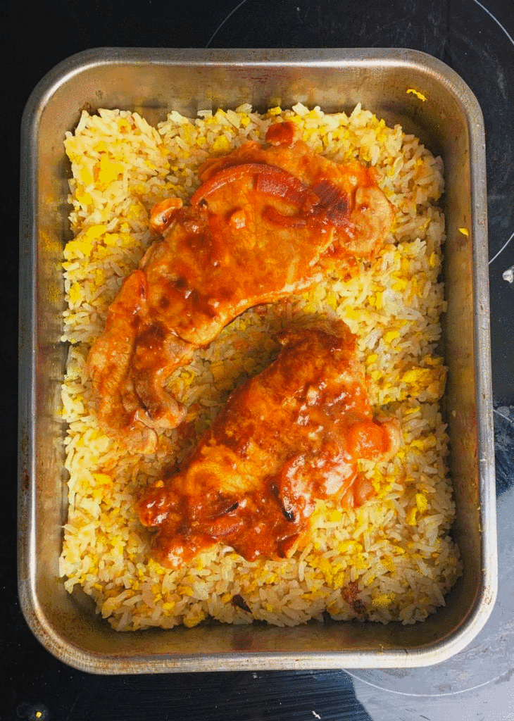 Baked Pork Chop Rice Recipe