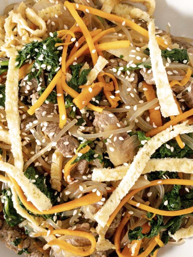 Japchae  - Close up