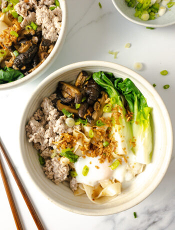 Singapore-Inspired Minced Meat Noodles