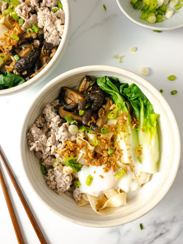 Singapore-Inspired Minced Meat Noodles