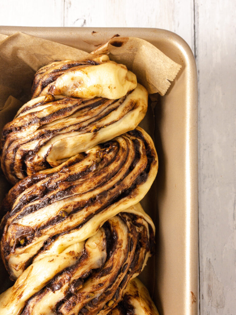 Chocolate and Pistachio Babka Recipe