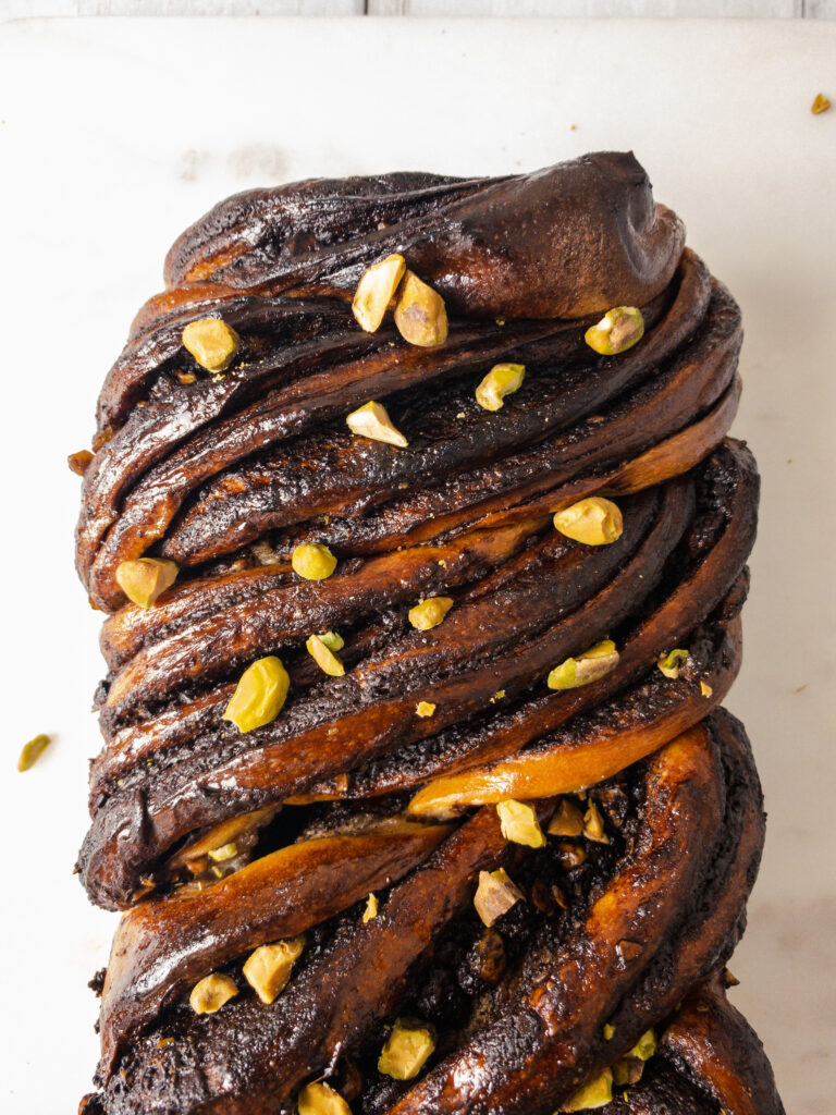 Chocolate and Pistachio Babka Recipe