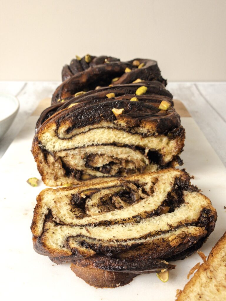 Chocolate and Pistachio Babka Recipe