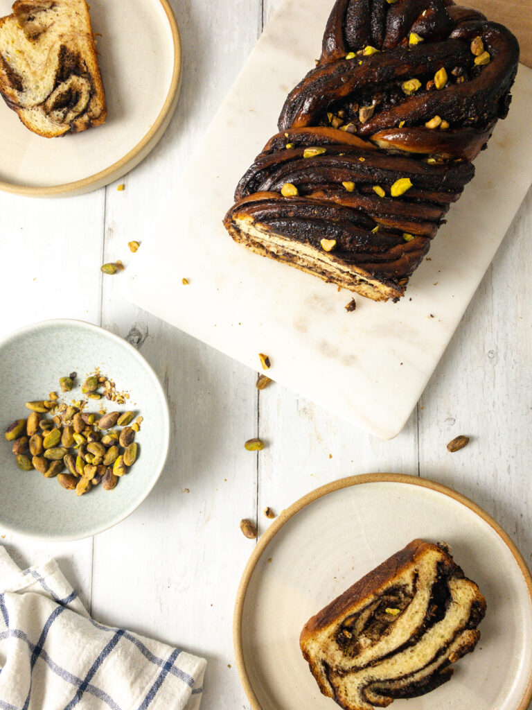 Chocolate and Pistachio Babka Recipe